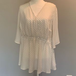 Torrid polka dot blouse